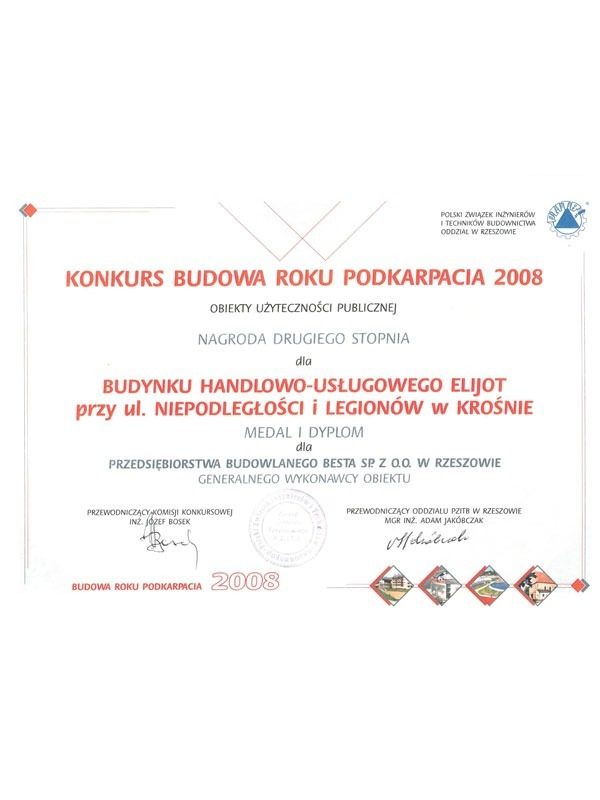 ELIJOT Krosno – award