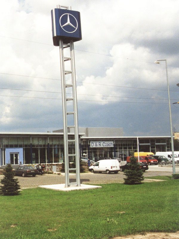 Mercedes car showroom