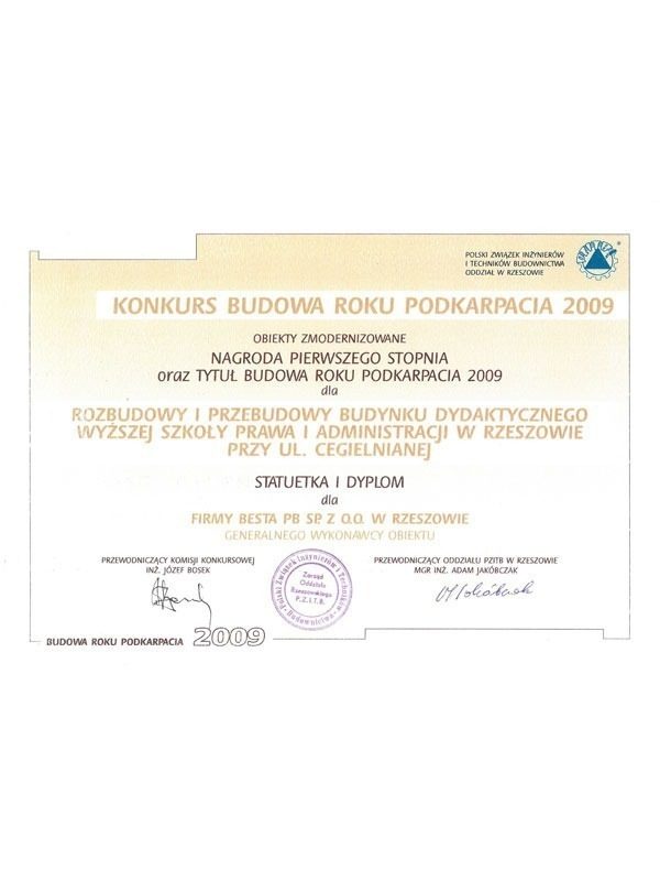 WSPiA university building - award